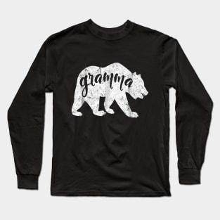 White Granmma Bear Long Sleeve T-Shirt